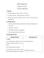 Tải Giáo án Tiếng Việt 4 tuần 21: Luyện từ và câu - Câu kể Ai thế nào? - Giáo án Luyện từ và câu