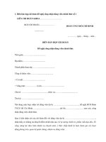 Biên bản họp chi đoàn đề nghị công nhận đảng viên chính thức