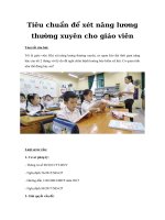 Tiêu chuẩn để xét nâng lương thường xuyên cho giáo viên