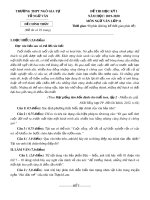 Đề thi học kì 1 môn Ngữ văn 11 năm 2019-2020 có đáp án - Trường THPT Ngô Gia Tự