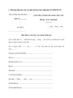 Mẫu hợp đồng làm việc xác định thời hạn