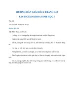 Hướng dẫn giải bài 2 trang 133 sgk Sinh học 7