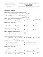 Đề kiểm tra có đáp án chi tiết học kì 2 môn toán lớp 10 năm học 2016-2017 trường THPT Nam trực | Toán học, Lớp 10 - Ôn Luyện