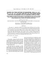 Nghiên cứu tổng hợp một số Nanospinel AB2O4 (A = Cu2+, Zn2+; B = Al3+, Cr3+) và hoạt tính xúc tác của chúng trong phản ứng oxi dehidro hóa etylbenzen thành styren: Phần 2. Nghiên cứu biến đổi cation hóa trị 3 ở hốc bát diện (Zn)Td(Al2-X CrX)BdO4 và cation