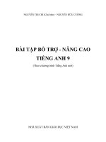 Ebook bài tập bổ trợ nâng cao môn tiếng anh lớp 9 của nguyễn thị chi | Tiếng Anh - Ôn Luyện
