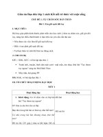 Giáo án Đạo đức lớp 1 sách Kết nối tri thức với cuộc sống (Trọn bộ cả năm)