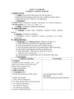 Tải Giáo án Tiếng Anh lớp 8 Unit 3: At home - Lesson 1 - Giáo án điện tử môn Tiếng Anh lớp 8