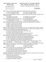 Đề thi học kì 1 môn GDCD 12 năm 2020-2021 có đáp án - Trường THPT Sào Nam