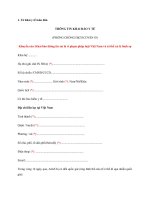 Tờ khai y tế toàn dân