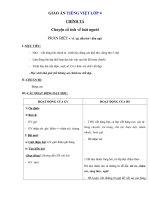 Tải Giáo án Tiếng Việt 4 tuần 21: Chính tả (Nhớ - viết): Chuyện cổ tích về loài người - Giáo án Chính tả lớp 4