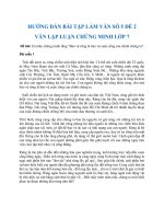 Văn mẫu bài tập làm văn số 5 đề 2 - Văn lập luận chứng minh lớp 7