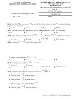 [Toánmath.com] - Đề KSCL Toán 12 lần 3 năm 2018 – 2019 trường Nguyễn Viết Xuân – Vĩnh Phúc