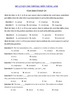 Tải Đề luyện thi THPT Quốc gia môn tiếng Anh năm 2020 số 2 - Đề thi THPT Quốc gia môn Anh có đáp án