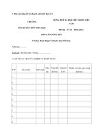 Mẫu báo cáo tổng kết năm học của tổ chuyên môn trường tiểu học