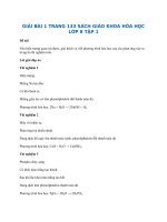 Bài thực hành trang 133 SGK Hóa 8 | Giải hóa thực hành bài 39 trang 133 sách giáo khoa | Giải hóa 8