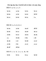 File tập đọc lớp 1 bộ Kết nối tri thức với cuộc sống