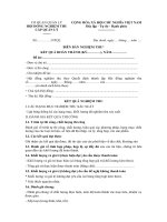 Mẫu biên bản nghiệm thu cấp quản lý