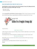 Soạn bài kiểm tra truyện trung đại | Soạn văn 9