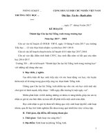 kế hoạch CLB tiếng anh 