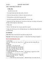 Giáo án Hoạt động trải nghiệm lớp 1 sách Vì sự bình đẳng và dân chủ trong giáo dục (Bộ A)