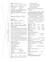 Đề thi học kì 1 môn Tiếng Anh 10 năm 2020-2021 có đáp án - Trường THPT Lương Ngọc Quyến (Hệ 7 năm)