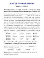 Tải Đề thi thử tốt nghiệp THPT lần 1 môn tiếng Anh trường THPT Chuyên Quốc Học Huế - Đề thi tiếng Anh THPT Quốc Gia 2020 có đáp án