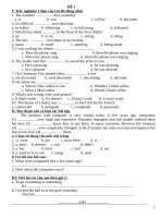 40 de on tap tieng anh lop 8 co dap an 