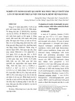 Nghiên cứu đánh giá kết quả bƣớc đầu phẫu thuật tim ít xâm lấn có nội soi hỗ trợ tại viện Tim mạch, bệnh viện Bạch Mai