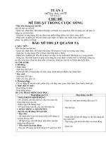 Giáo án Mỹ thuật lớp 1 sách Vì sự bình đẳng và dân chủ trong giáo dục (Trọn bộ cả năm)