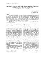Phát triển năng lực công nghệ thông tin và truyền thông cho sinh viên ngành sư phạm tiếng Anh ở trường Đại học Phú Yên