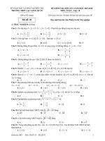 Đề thi học kì 1 môn Toán 10 năm 2019-2020 có đáp án - Trường THPT Lạc Long Quân