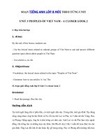 Tải Unit 3 lớp 8 A closer look 2 - Soạn tiếng Anh 8 Unit 3 A closer look 2 đầy đủ nhất