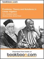 Problems, Theory and Solutions in Linear Algebra: Part 1 Euclidean Space - eBooks and textbooks from bookboon.com