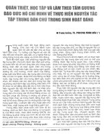 Quán triệt, học tập và làm theo tấm gương đạo đức Hồ Chí Minh về thực hiện nguyên tắc tập trung dân chủ trong sinh hoạt Đảng