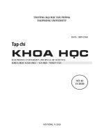 Tạp chí Khoa học: Số 43/2020