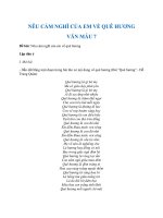 Cảm nghĩ của em về quê hương | Nêu cảm nghĩ về quê hương | Văn mẫu 7