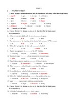 bài tập tiếng Anh lop 11 unit 3 so 1 co dap an key