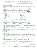 Đề kiểm tra có đáp án học kì 2 môn toán lớp 10 năm học 2018-2019 trường THPT Anhxtanh | Toán học, Lớp 10 - Ôn Luyện