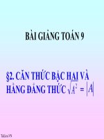 Căn thức bậc hai và hằng đẳng thức | Toán học, Lớp 9 - Ôn Luyện