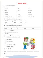 TỔNG hợp bài tập làm THÊM TIẾNG ANH lớp 3 