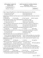 Đề thi học kì 1 môn Địa lí 12 năm 2020-2021 có đáp án - Trường THPT chuyên Nguyễn Bỉnh Khiêm