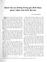 Quan hệ vợ chồng trong gia đình theo quan niệm của kinh Quran