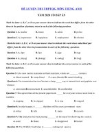 Tải Đề luyện thi THPT Quốc gia môn tiếng Anh năm 2020 - Đề thi THPT Quốc gia môn Anh có đáp án