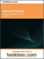 Spectral Theory: Functional Analysis Examples c-4 - eBooks and textbooks from bookboon.com