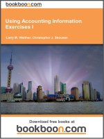 Using Accounting Information Exercises I- eBooks and textbooks from bookboon.com