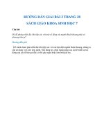 Hướng dẫn giải bài 3 trang 38 sgk Sinh học 7