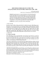 Một số hoạt động bảo vệ và thực thi chủ quyền biển đảo dưới triều Minh Mạng (1820-1840)