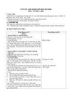 Giáo án Toán lớp 1 sách Chân Trời Sáng Tạo (Trọn bộ cả năm)