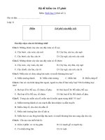 Tải Bộ đề kiểm tra 15 phút học kì 1 môn Sinh học lớp 6 - Đề kiểm tra 15 phút lớp 6 môn Sinh có đáp án