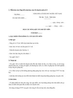 Mẫu báo cáo tổng kết năm học của tổ chuyên môn trường THCS